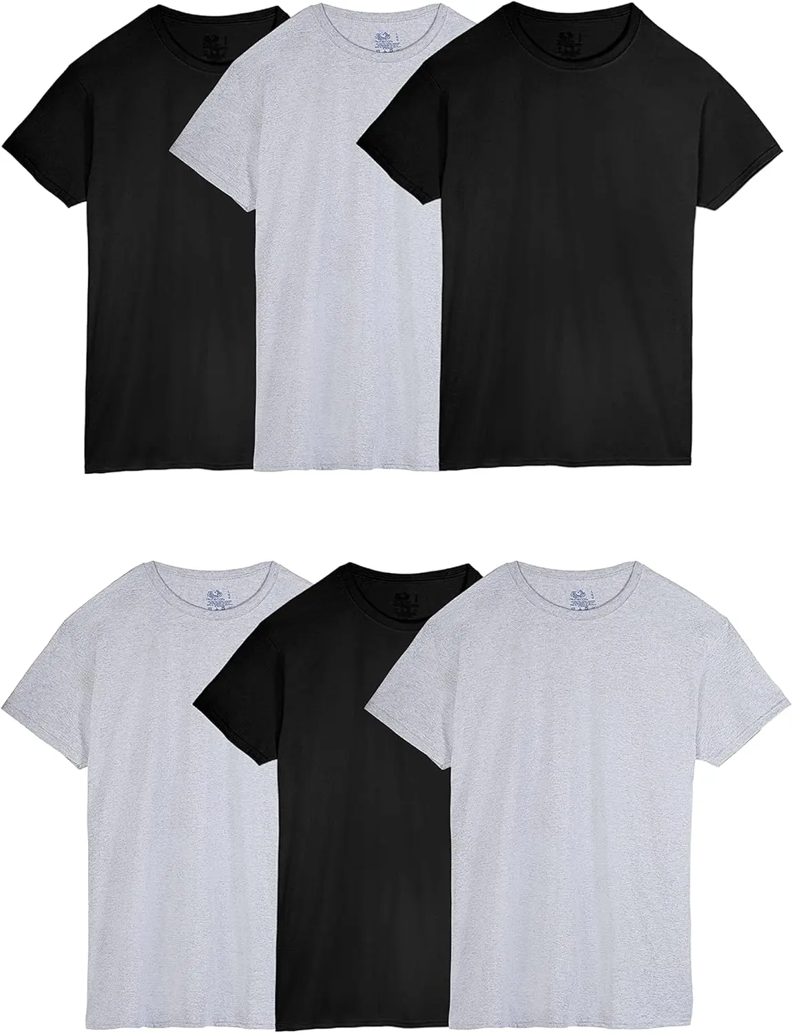 72 Pack-Men's Eversoft Cotton Stay Tucked Crew T-Shirt
